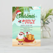 Noël en juillet Invitation (Debout devant)