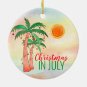 Noël en juillet Ornement céramique (Dos)