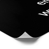 Noël en juillet Vente d'affaires Poster noir (Coin)