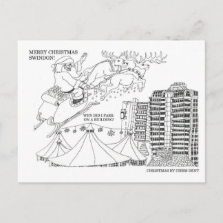 Noël en Swindon carte postale