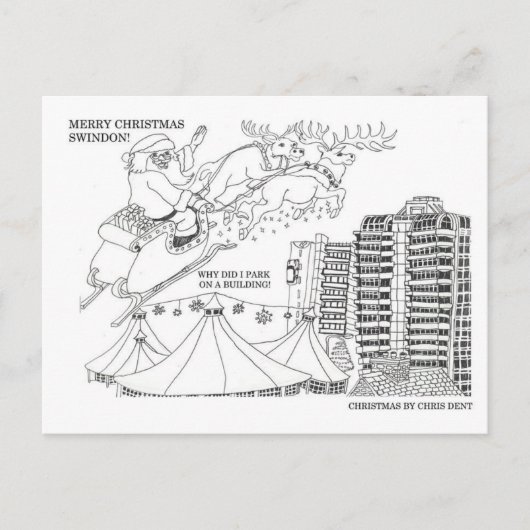Noël en Swindon carte postale (Devant)