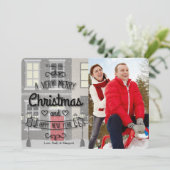 Noël En Ville Carte photo De Vacances (Debout devant)