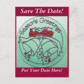 Noël Enregistrer la date Carte postale (Devant)