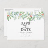 Noël Enregistrer la date Cartes postales (Devant / Derrière)