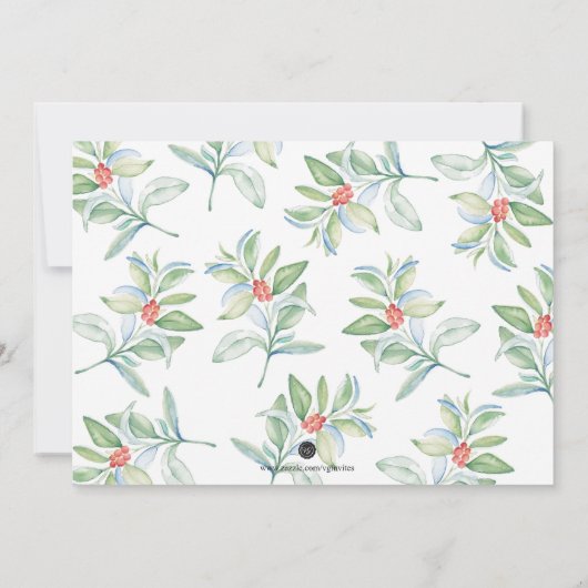 Noël Enregistrer la date Invitations (Dos)