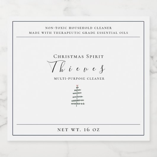 Noël Esprit Voleurs Étiquette (Étiquettes simples)