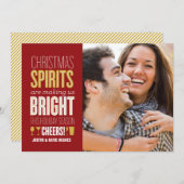 Noël Esprits Carte photo de vacances (Devant / Derrière)