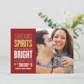 Noël Esprits Carte photo de vacances (Debout devant)