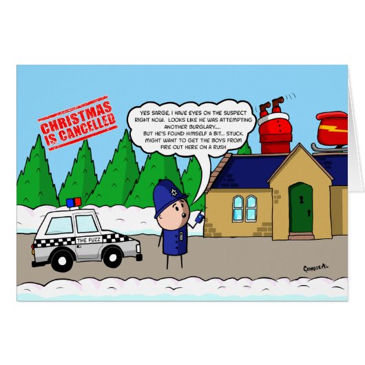 Noël est annulé - Père Noël est coincé (Devant horizontal)