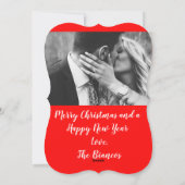 Noël est l'heure de dire je t'aime le carte photo (Dos)