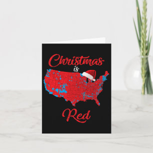 Noël Est Rouge Carte Électorale 2024 Trump Landsli