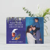 Noël et Hanoukka Modèles photo Chaleureux voeux (Debout devant)