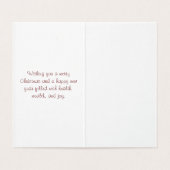 Noël et le Nouvel An Cartes de voeux (Inside Unfolded)