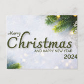 Noël et Nouvel An 2024 carte postale (Devant)