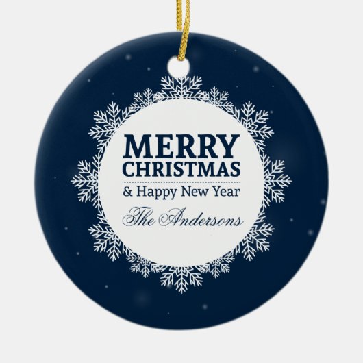 Noël et Nouvel An personnalisés | Ornement (Devant)