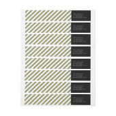 Noel - etiket met retouradres voor Kerstmis (Vel)