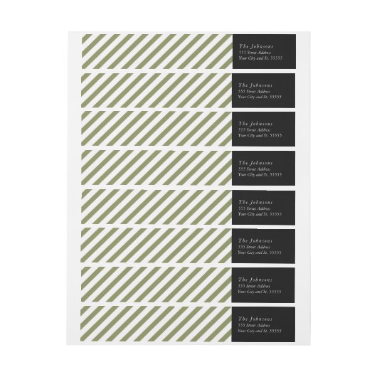 Noel - etiket met retouradres voor Kerstmis (Vel)