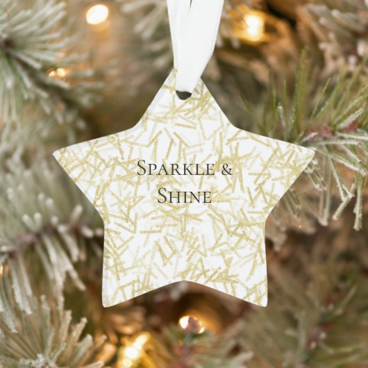 Noël Étincelant Glam Or Blanc (Arbre)