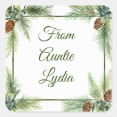 Noël étiquette cadeau (Devant)