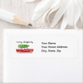 Noël Étiquette de adresse customisé (En situation)