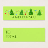 Noël | Étiquettes cadeaux de vacances (Devant & derrière)