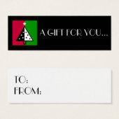 Noël | Étiquettes cadeaux de vacances (Devant & derrière)