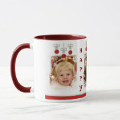 Noël fait sur commande ornemente la tasse de café (Gauche)