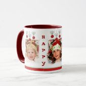 Noël fait sur commande ornemente la tasse de café (Devant gauche)
