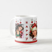 Noël fait sur commande ornemente la tasse de café (Devant gauche)