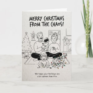 Noël familial chaotique de la carte du chaos