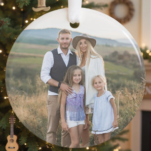 Noël familial double face personnalisé avec deux p