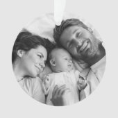 Noël familial | Photo Rouge orange moderne (devant)