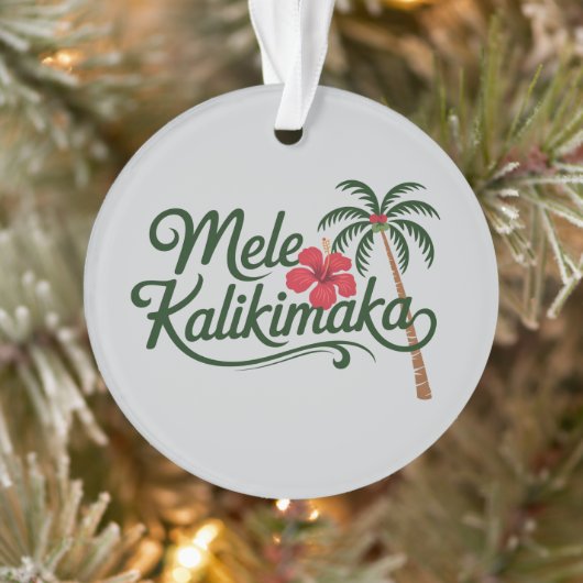 Noël Famille Mele Kalikimaka Plage d'Hawaï (Arbre)