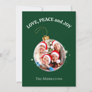 Noël Famille Photo Amour Paix Joie Carte de vacanc