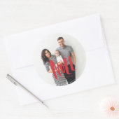Noel Family Photo Sticker (Envelop)