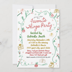 Noël Favoris Invitation