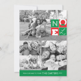 NOEL-feestdag, 5x7 flat-card Feestdagenkaart