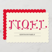 NOEL FEESTDAGENKAART (Voorkant / Achterkant)