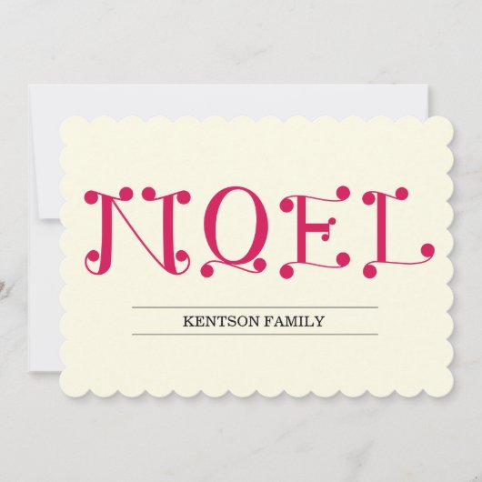 NOEL FEESTDAGENKAART (Voorkant)