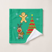 Noël festif (Gant de toilette)