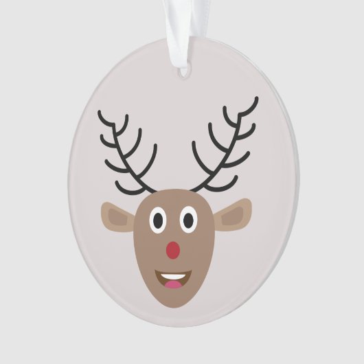 Noël festif aux rennes gris rose (devant)