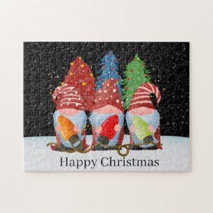 Noël festif gnomes jigsaw puzzle