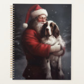 Noël festif Springer Spaniel Santa Claus (Devant)