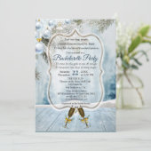 Noël Fête Bachelorette Invitation (Debout devant)