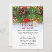 Noël Fête Bell Invitation de mariage (Devant)