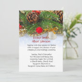 Noël Fête Bell Invitation de mariage (Debout devant)