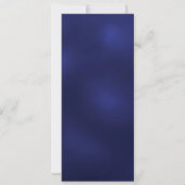 Noël fête bleu gnome nordique carte menu (Dos)