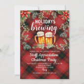 Noël Fête Brasserie Invitation (Devant)