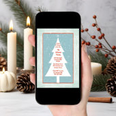 Noël Fête Collecte Arbre Invitation