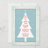 Noël Fête Collecte Arbre Invitation (Devant)